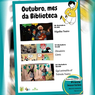 Actividades para celebrar o da da biblioteca na Guarda