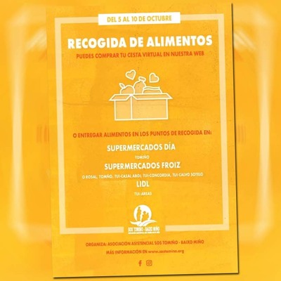 SOS Tomio-Baixo Mio pone en marcha una Campaa de recogida de alimentos virtual