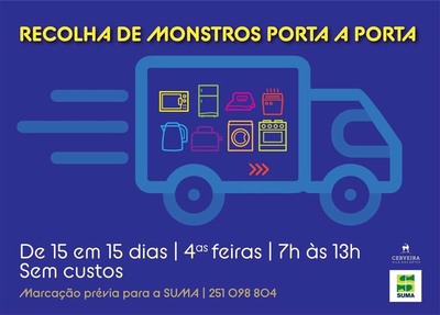 Servio gratuito de recolha de monstros em Vila Nova de Cerveira