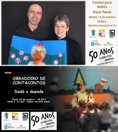Continan as actividades programadas co gallo do 50 aniversario da Biblioteca Municipal de Tui