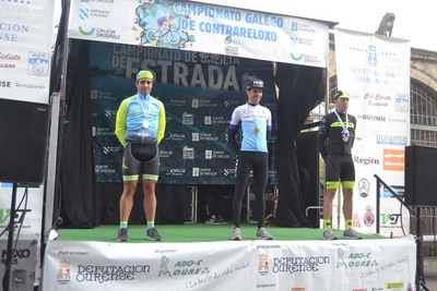 Ciclismo Oiense brill en el Campeonato de Galicia de Contrarreloj