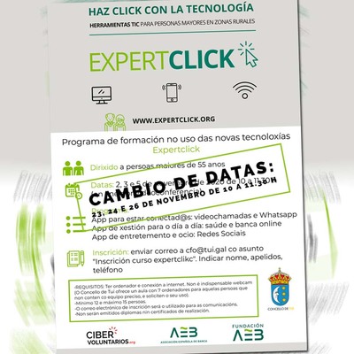 O programa de formacin Expertclick adase para o 23, 24 e 26 de novembro