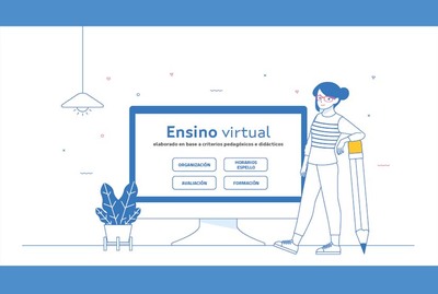 A Xunta presenta o plan de ensino virtual ante a covid-19 como folla de ruta para blindar a calidade da educacin en Galicia