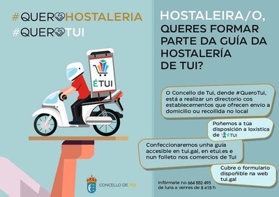 O Concello de Tui prepara unha Gua da hostalera e restauracin de Tui cos servizos de entrega a domicilio e recollida no local