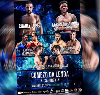 O Goians Charly Lpez debuta coma boxeador profesional