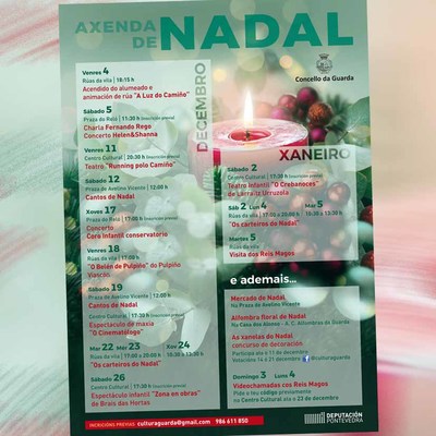 La programacin de Navidad 2020 trae esta semana a A Guarda msica, magia y mucho ms 