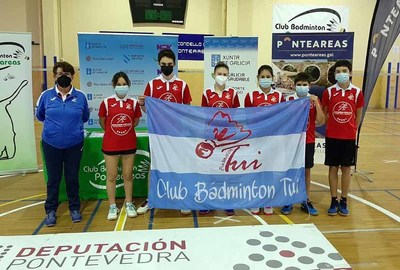 El Club Bdminton Tui realiza un buen papel en la Liga Gallega Sub15