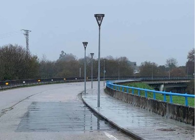 O Consorcio de Augas do Louro finaliza as obras de reparacin da estrada na Veiga do Louro, que se reabre ao trfico