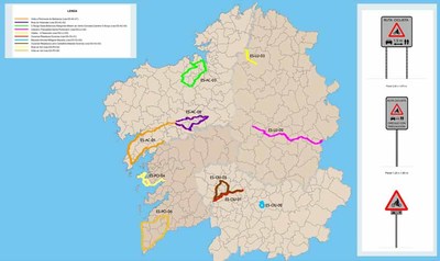 A Xunta remata os traballos de sinalizacin de rutas ciclistas protexidas en mis de 600 km de estradas autonmicas 