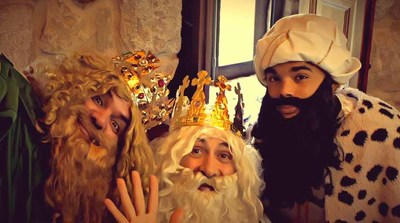 Os reis magos agradecen o esforzo dos nenos e nenas de Tomio a travs dun vdeo
