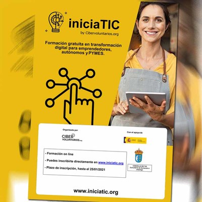 Formacin dixital gratuta para persoas autnomas, emprendedoras e pemes grazas  colaboracin entre o concello de Tui e a Fundacin Cibervoluntarios