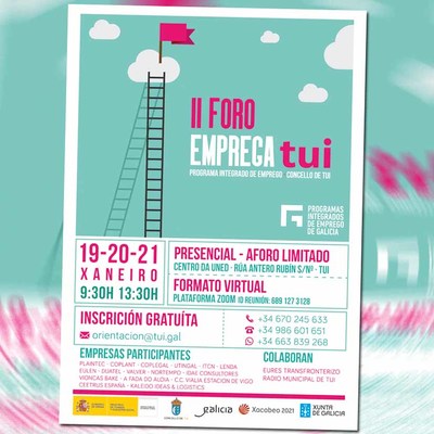 O Concello de Tui organiza o II Foro de emprego Emprega Tui para promover o emprego e o emprendemento