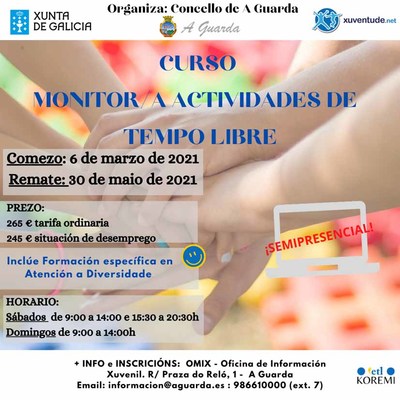 A Omix da Guarda abre inscricins para un Curso de Monitor/a de tempo libre