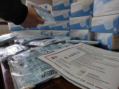 O Concello de Oia reparte 30.000 mscaras entre a vecianza