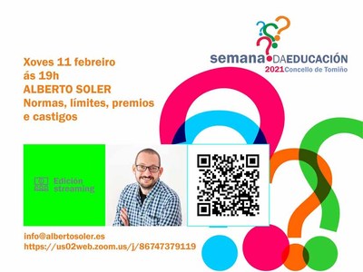 -Normas, lmites, premios e castigos-, a conferencia de Alberto Soler que fechar a VI Semana da Educacin