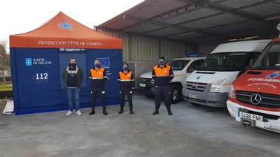 Proteccin Civil de Tomio realizou mis de 2.000 horas de servizo no 2020