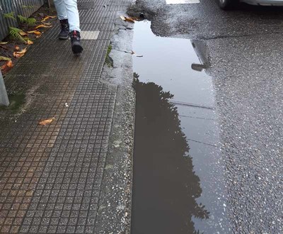 C21 solicita que se arreglen los problemas de estancamiento de agua en la Calle Cannigo Valio