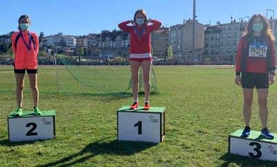La Guardesa MILU RODRGUEZ BAZ, consigue en Pontevedra la medalla de ORO y RCORD autonmico en los 3000 metros lisos de marcha.