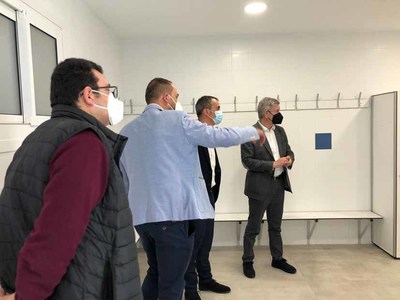 O Concello de Tui constre novos vestiarios na nave municipal de Guillarei co apoio da Deputacin para mellorar as condicins laborais dos/as operarios/as