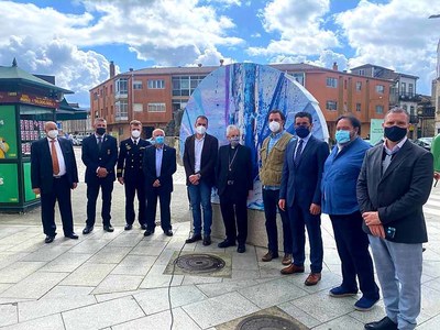 Luis Lpez apela aos valores do Camio de Santiago -para facer que Galicia sexa cada da mis grande- na inauguracin do Monumento da Vieira de Tui