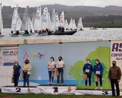 Deportistas do Club Alagua participan na Copa de Espana de Vaurien