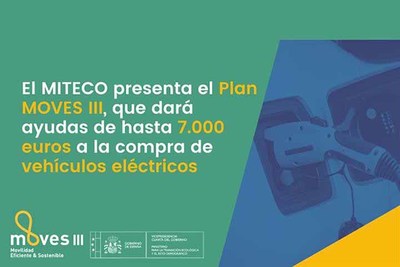 El Plan MOVES III dar ayudas de hasta 7.000 euros a la compra de vehculos elctricos