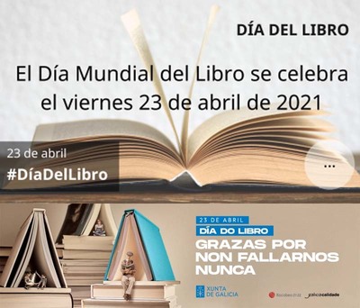 Da Internacional do Libro, 23 de abril de 2021: segundo ano de celebracin do Da do Libro celebrado en pandemia