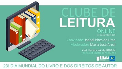 Dia Mundial do Livro: Biblioteca Municipal de Cerveira participa no Clube de Leitura Online
