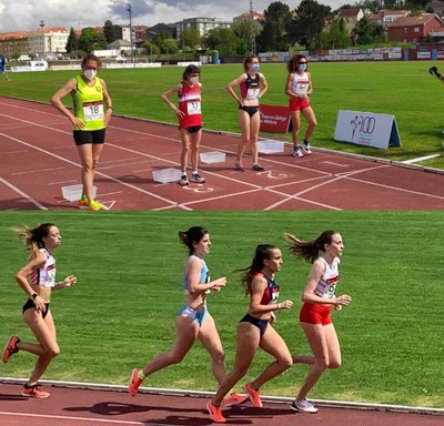 Atletismo Trega consigue el Subcampeonato Gallego en Noia (La Corua) en los 5000 metros lisos