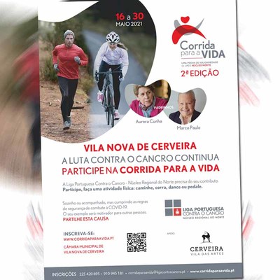 Inscricoes abertas para a 2 edicao -Corrida para a Vida-