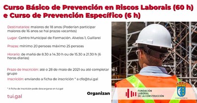 O Concello de Tui organiza dous cursos de Prevencin de Riscos Laborais en colaboracin coa Fundacin Laboral da Construcin