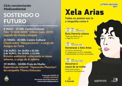 A Guarda oferta en maio unha programacin centrada nas Letras Galegas e no medio ambiente