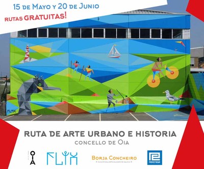 O Concello de Oia mostra as sas pinturas murais a travs de rutas guiadas de arte urbana e historia 