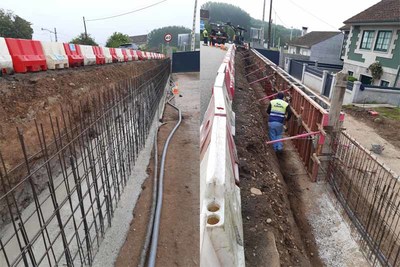 A Xunta inicia as obras de execucin dunha senda peonil na estrada autonmica PO-404 no concello de Tui