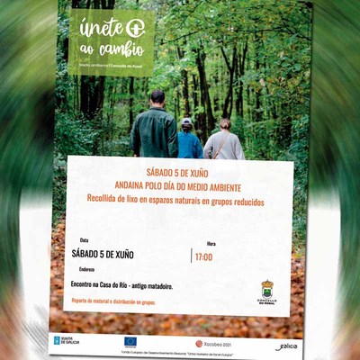 O Rosal celebra o Da do Medio Ambiente cunha andaina de recollida de lixo en espazos naturais