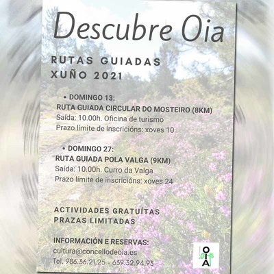 O Concello de Oia organiza en xuo 2 rutas guiadas para difundir o seu patrimonio