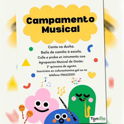 Aberto o prazo para inscribirse no campamento musical -IMAXINA-