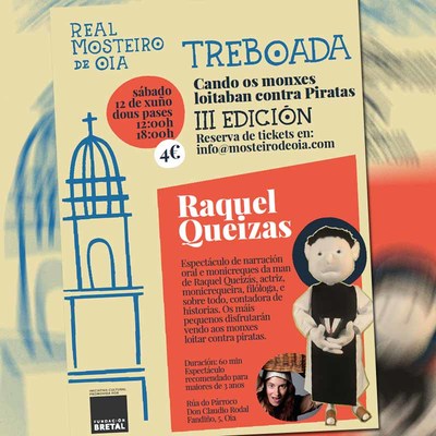 Plan familiar no Mosteiro de Oia: Treboada, 12 de Xu�o