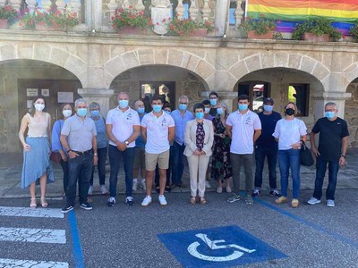 O Rosal recibe aos piragistas olmpicos Pablo Martnez e Cayetano Garca 