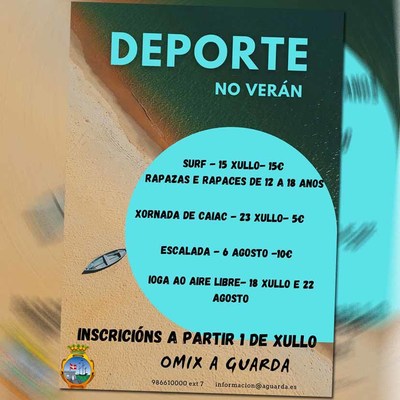 Deporte de vern, actividades ao aire libre na Guarda
