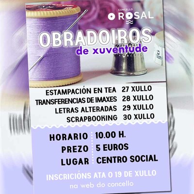 Aberta a inscricin en catro novos obradoiros de vern para a mocidade rosaleira