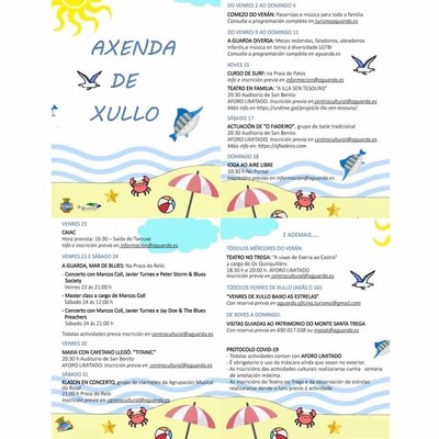 A axenda de xullo ven cargada de actividades para todas as idades na Guarda