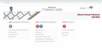 Est en funcionamento a Oficina Virtual Tributaria do Concello de Tui