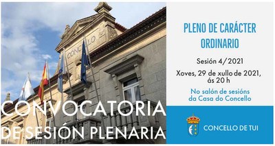 A corporacin municipal de Tui celebra pleno ordinario o xoves 29 de xullo 