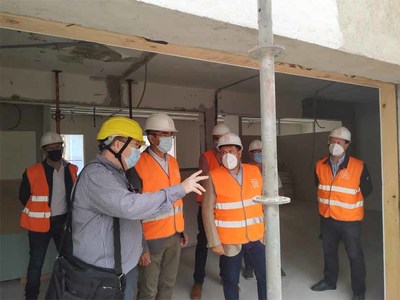 La Xunta destaca el avance de las obras de la nueva escuela infantil de A Guarda, que entrar en funcionamiento para el curso 2022-2023