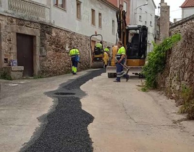 O Concello renova o saneamento da ra Costa do Palen en Pas