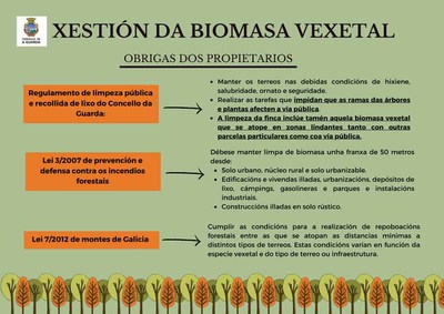 O Concello da Guarda recorda a obrigacin de xestin de biomasa e limpeza de fincas