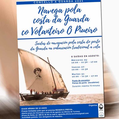 O Concello da Guarda organiza a actividade -Navega pola costa da Guarda co Volanteiro O Piueiro-