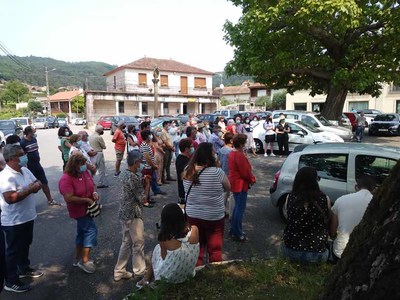 Terceira concentracin en Santa Maria de Tebra plataforma en defensa da sanidade pblica de Tomio