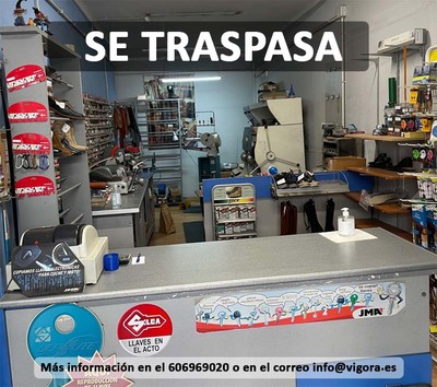 Se traspasa taller de reparacin de calzado y duplicado de llaves en A Guarda